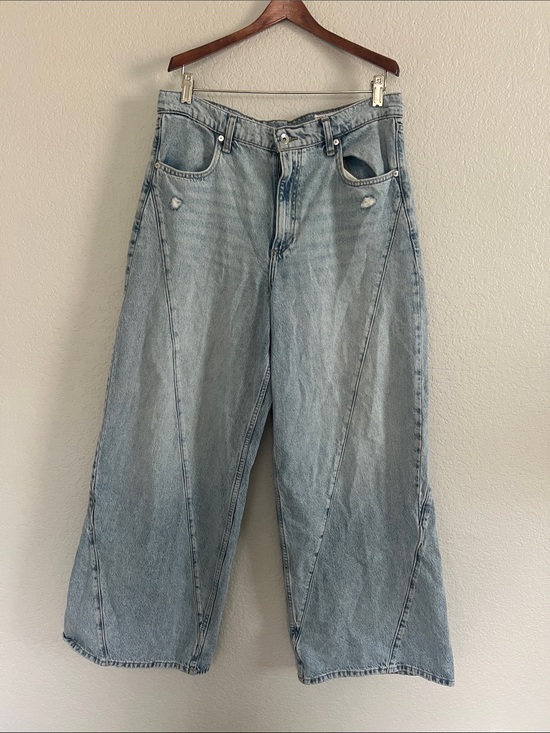 rag & bone Denim - rag & bone Light Blue Wide Leg Flare Jeans